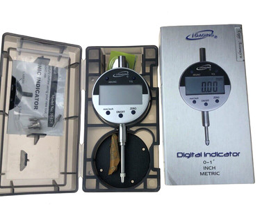 Digital Electronic Indicator 1''/0.0005'' Gauge Absolute Hold Inch/Metric iGaging