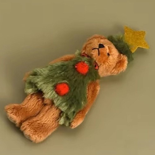 Precioso Oso de Peluche de Navidad con Forma de Oso Lindo Muñecas de Peluche Decoración de Fiesta - Imagen 11 de 12
