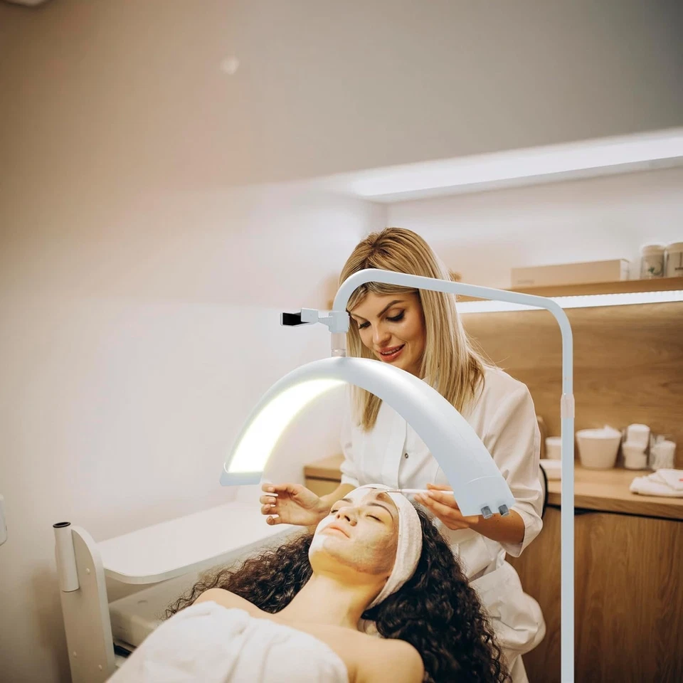 Luz de pestañas de 28 pulgadas para técnicos, LED arqueada para extensiones, belleza, tatuajes y más Foto 3 de 4