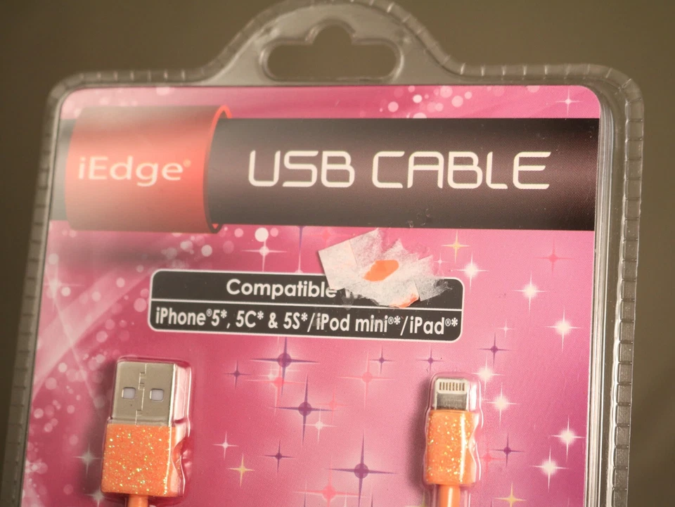 Cable USB Cable Cargador 3 pies Para iPhone 5, 5C y 5S*/iPod mini**/iPad®* Nuevo en Caja Foto 2 de 4
