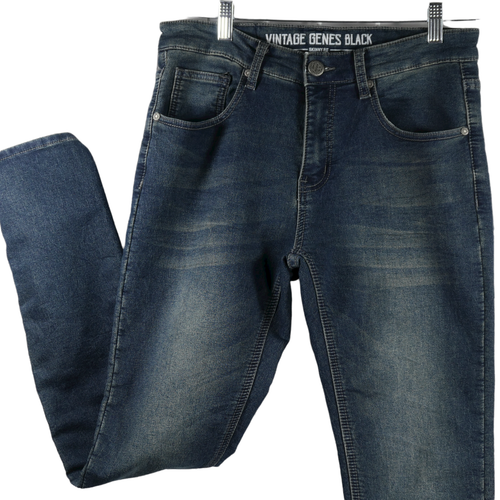 Vintage Genes Black VGB Mens Blue Denim 