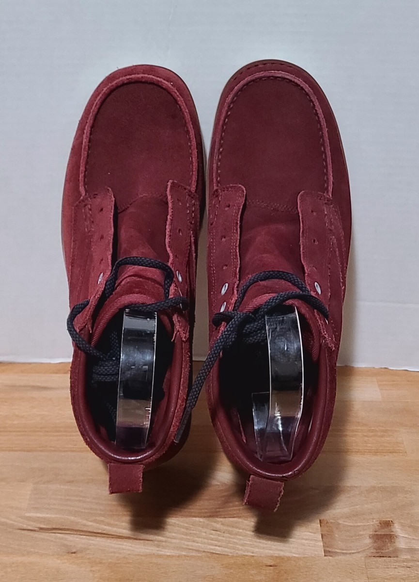 Nike ACG Kingman Suede Leather Boots 525387-667 Men's Sz 12 Red