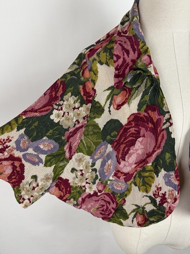 Chaqueta Bolero KAREN KANE L De Colección Años 90 Estampado Floral De Gran Tamaño Delantero Abierto DEFECTOS - Imagen 4 de 13