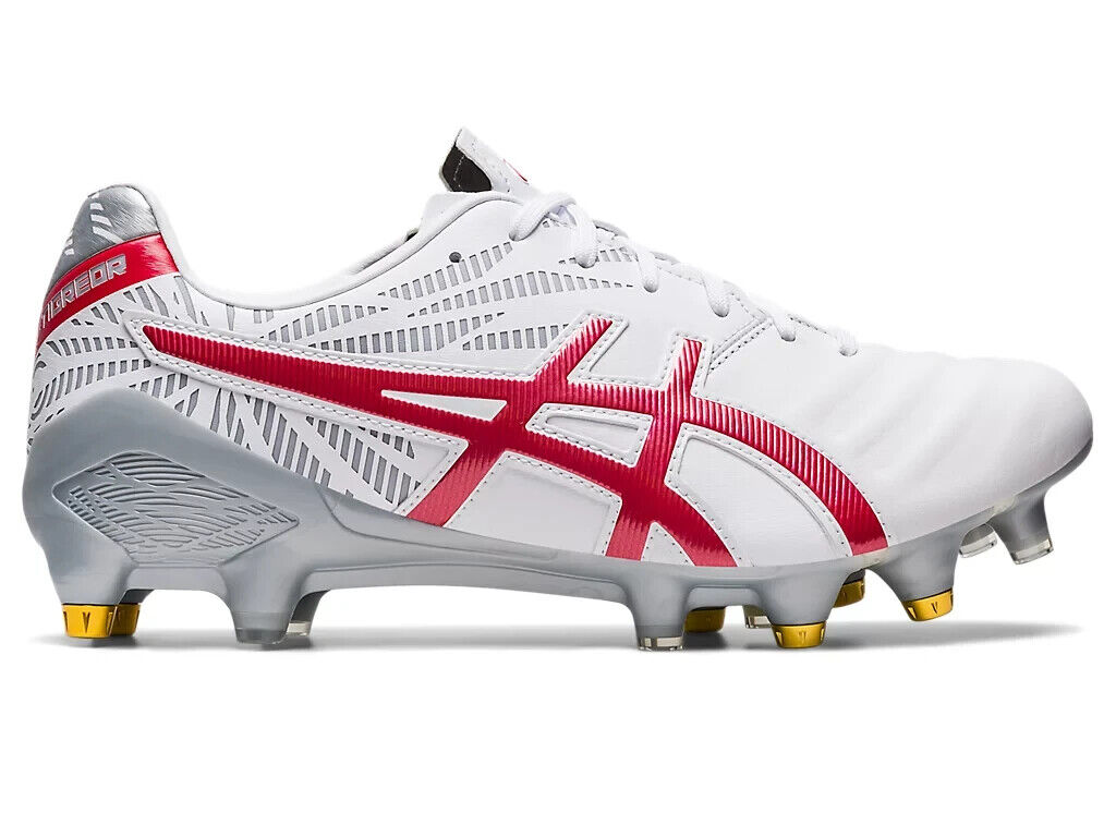 Asics Men's Rugby Shoes LETHAL TIGREOR FF HYBRID 1111A179 White/Classic Red