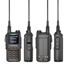 BF-18L Walkie Talkie Tri-Band Handheld Transceiver Ham Two Way Radio Waterproof