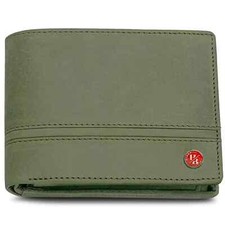 Genuine Leather Minimalist Bifold Wallets For Men RFID Blocking Slim Mens Wallet