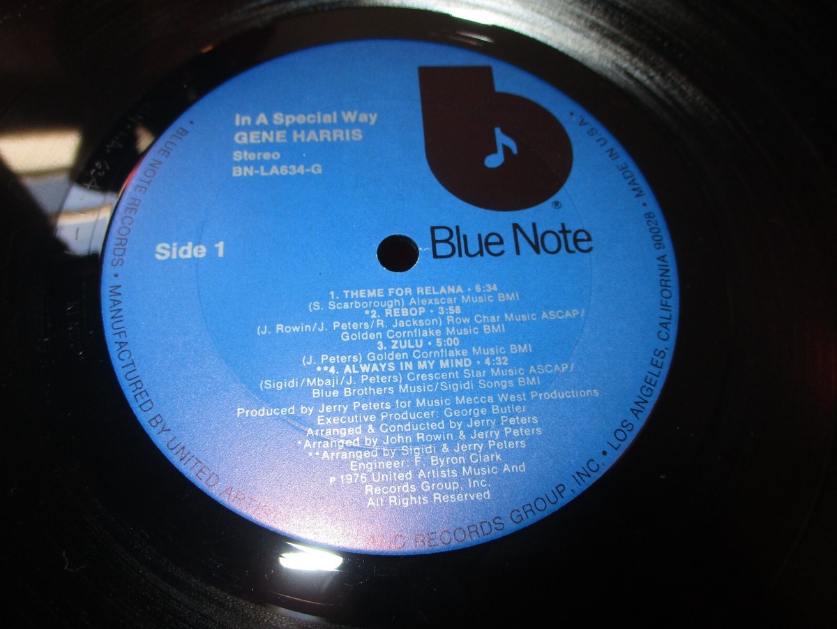 1976 GENE HARRIS In A Special Way LP Blue Note LA 634G Jazz W