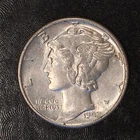 1942 Mercury Dime - Nearly Uncirculated - High Quality Scans #G628