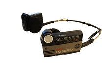 Vintage General Electric GE 7-1290C Portable Radio Headphone AM FM Stereo