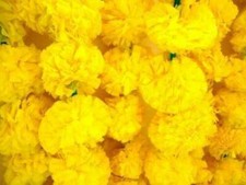 Indian Artificial Floral Decorative Wedding Home Bright Blossom Marigold Garland