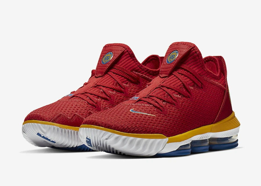 acoso Parque jurásico Vagabundo Nike LeBron XVI 16 Low SuperBron University Red Varsity Royal White  CK2168-600 | eBay