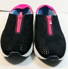 Women's Sneakers Pink Pride Crusade . Cushioned Walk Memory Foam. Front Zipper .