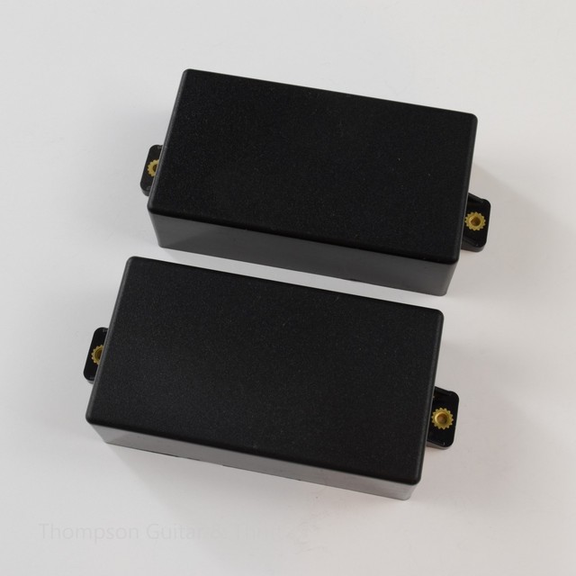 Set of 2 Solid Black Plastic Humbucker Pickup Covers eBay