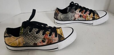 Converse Womens Chuck Taylor Size 5  Shoes Sneaker Black All Star OX 553299F