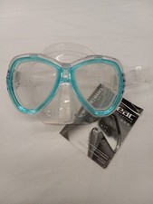 Seac Elba Snorkeling, Scuba, Dive or Swim Masks BRAND NEW Aqua with clear skirt