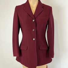 Vtg Saddle Master Riding Wear By Meyer Red Sports Jacket Blazer 3 Button Large