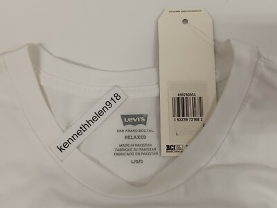LEVIS RELAXED GRAPHIC TEE 699780054 WHITE MENS SIZE LARGE | eBay