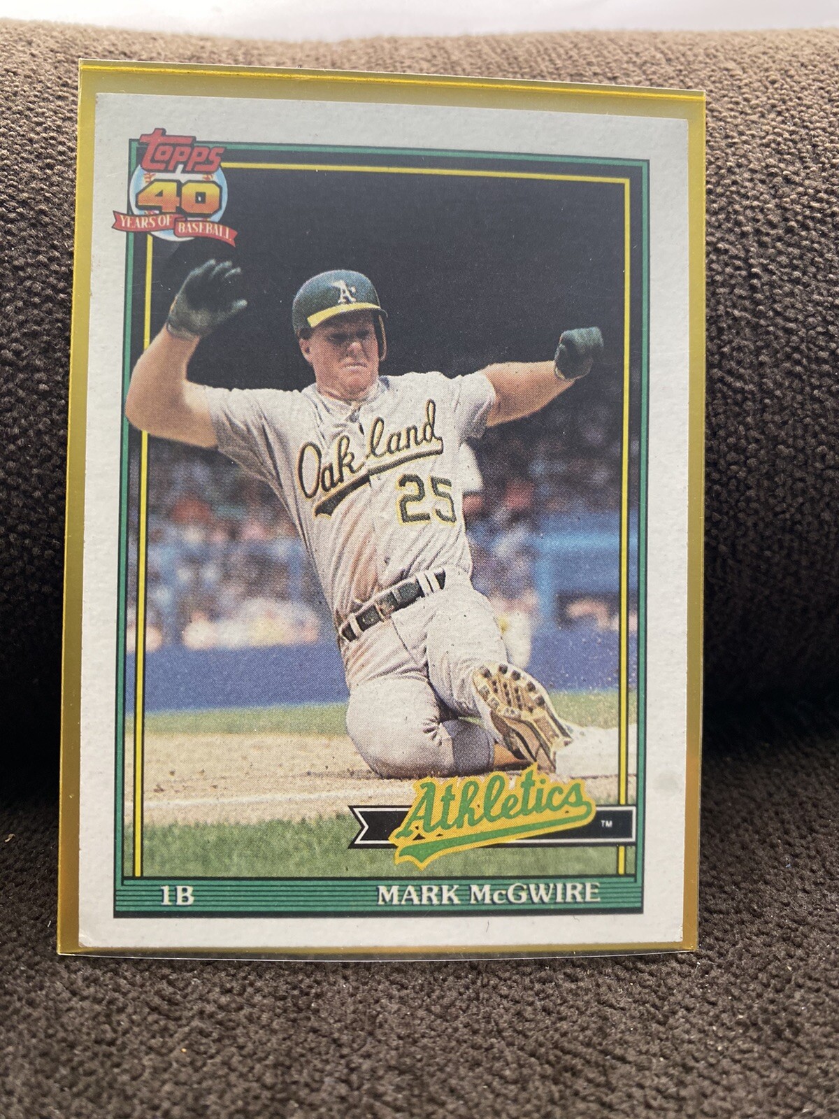 1991 Topps 40 Years of Baseball Card Mark McGwire 270 MINT Printing