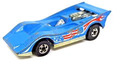 Vintage Hot Wheels American Victory Blue Blackwall Hong Kong 73 Larry Wood LOOSE