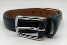 Polo Ralph Lauren Belt Italian Leather Youth Belt 111689 Size 22/55 Black