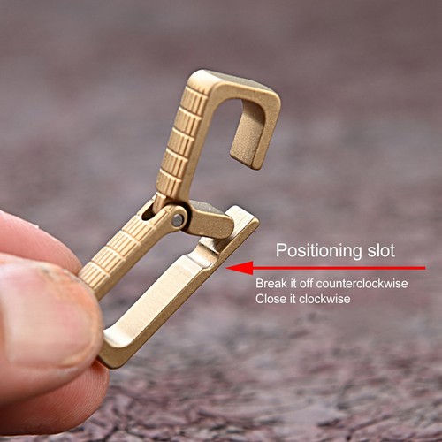 Brass Spring Snap Hook Rectangle Carabiner Clip For Backpack Buckle Keychain Key - Picture 15 of 23