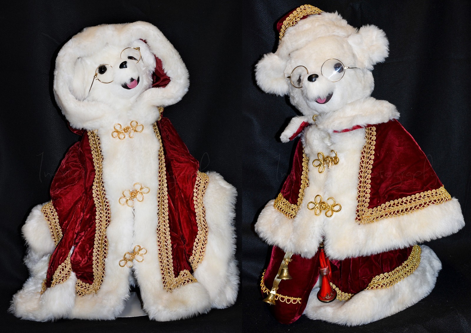 1989 Tilly Collectibles Mother & Father Christmas Limited edizione orsos 1989 Tilly Collectibles Mother & Father Christmas Limited edizione orsos