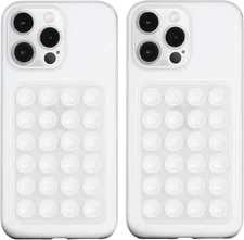 Silicone Suction Phone Mount - Hands-Free Holder for Selfies & Videos (2 Pack)