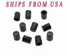 10x Black Guitar Scalloped Edge Davies 1900H Style AMP Knobs Effect Pedal Knobs