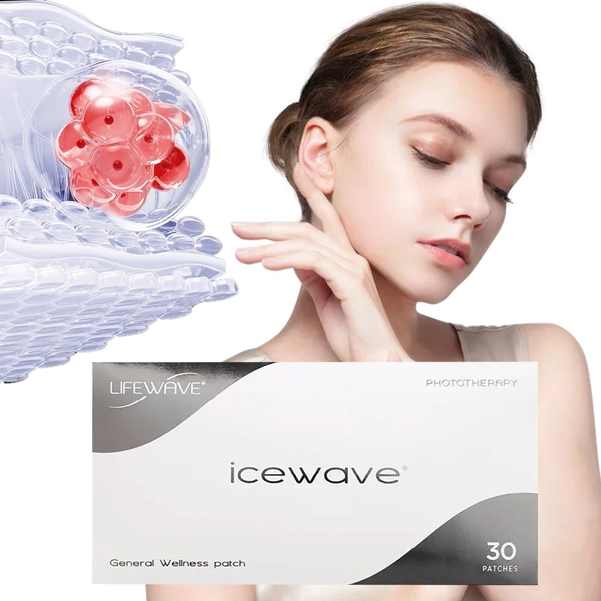 LifeWave IceWave, 30 Patches - Pain Relief Non-Drug ( New