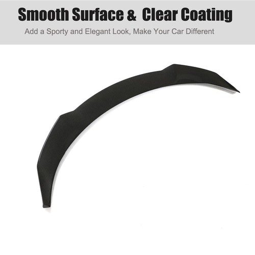 Fit for Tesla Model Y SUV 2019-24 Real Carbon Fiber Rear Trunk Spoiler Wing Lip - Picture 8 of 12