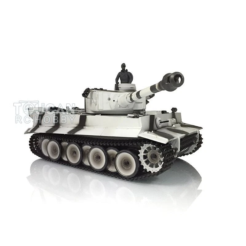 1/16 7.0 Tiger I Henglong IR BB RTR RC Tank 3818 Barrel Recoil Metal Tracks - Image 2 of 4
