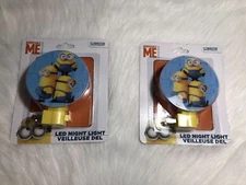 2 Despicable Me LED Night Lights with bulb included NEW! 2 PACK