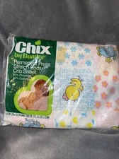 Vintage Chix Dundee Fitted Crib Sheet Sealed New in Package Chicks Pups Cows Wow