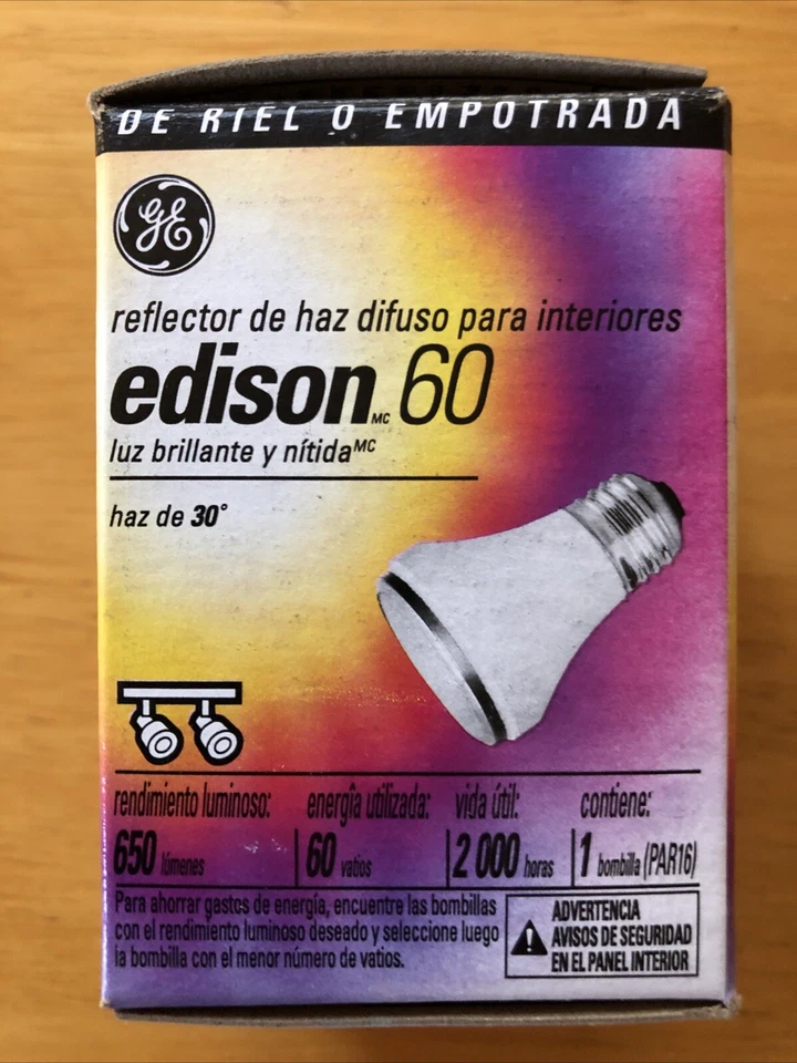 GE Edison 60W Indoor Floodlight Track & Recessed Lighting 650 Lumens 30" beam - Image 4 of 4
