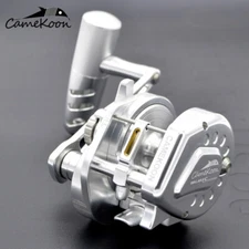 CAMEKOON Saltwater Lever Drag Jigging Fishing Overhead Multiplier Trolling Reels