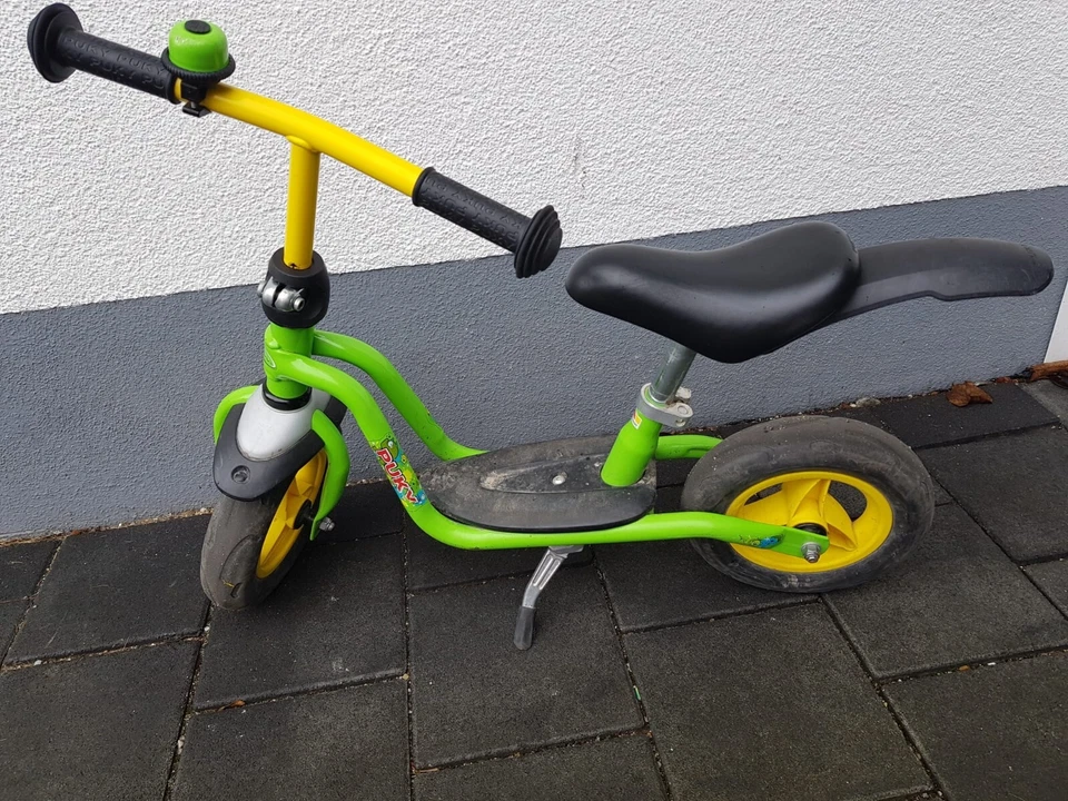 Laufrad PUKY LR M PLUS Kiwi ab 2 Jahren mit Schutzblech, Ständer, Klingel