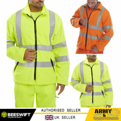 Arbeitsjacke Sportjacke Warm Herren Hi Viz Vlies Arbeitsjacke Site