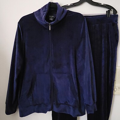 Esmara Sportswear Tracksuit 2pc Navy Blue Loungewear Sleepwear L 12/14 Excellent