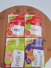 Crayola Flash Cards assorted cards ages 4  5, lot of 4 packs