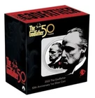 2022 The Godfather 50th Anni. Red Rose 1 oz Colorized Silver Coin w/COA & Box