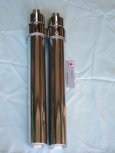 Cilindro telescópico Lowrider Hydraulics cromado 12""-22"", tornillo de bloqueo, puerto superior - Imagen 4 de 8