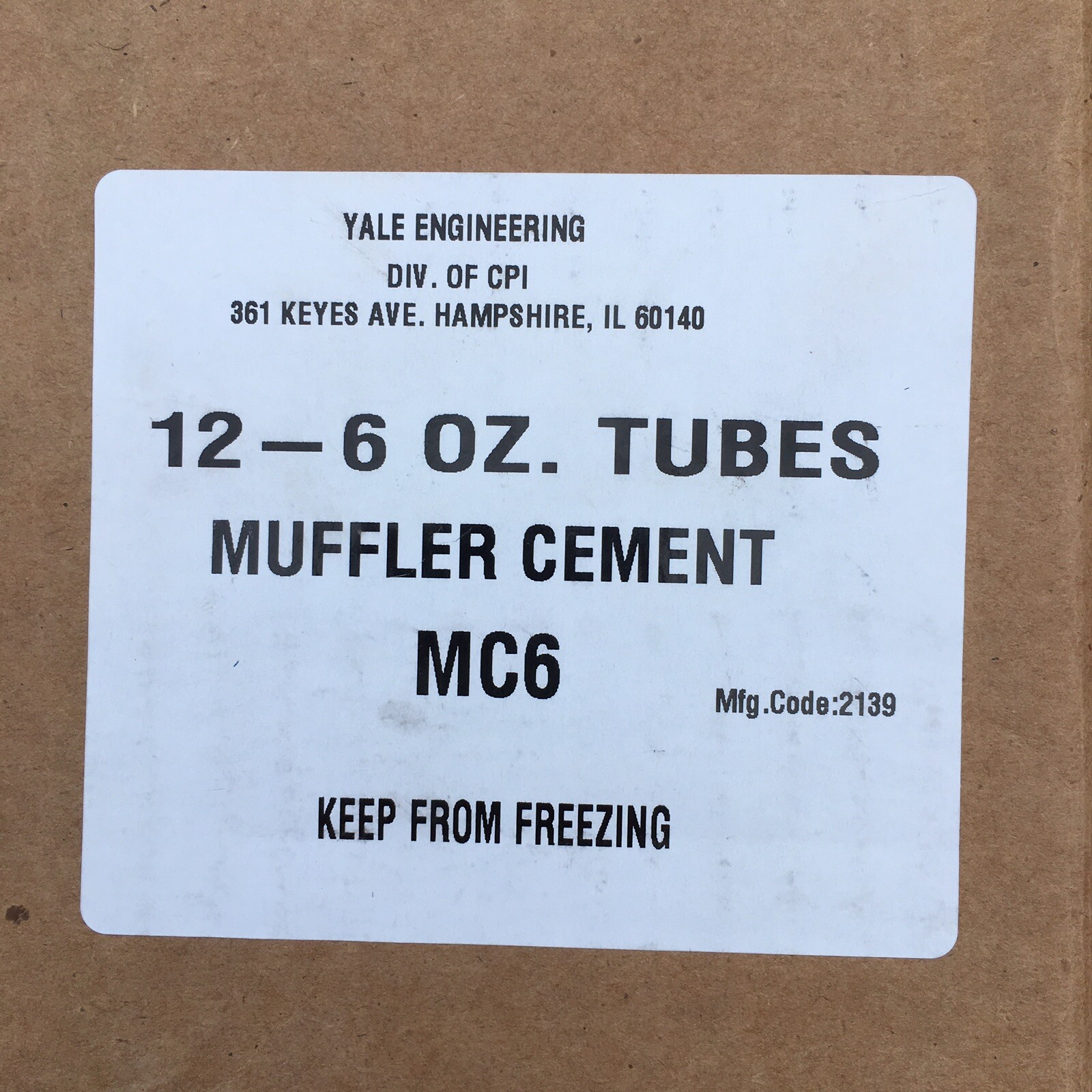 12x (6 oz) YALE MUFFLER CEMENT 4.5 Lbs eBay
