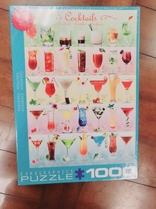 Eurographics COCKTAILS 1000 Piece Jigsaw Puzzle Recipe Included FSB NWT