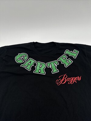 GRINDLODGE SP.CARTEL Tシャツ Cartel Baggers T-Shirt Men Large Graphic Print Black Merry