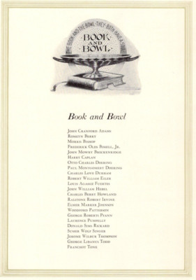 1926 Cornell University Cornellian Book and Bowl Club Member List