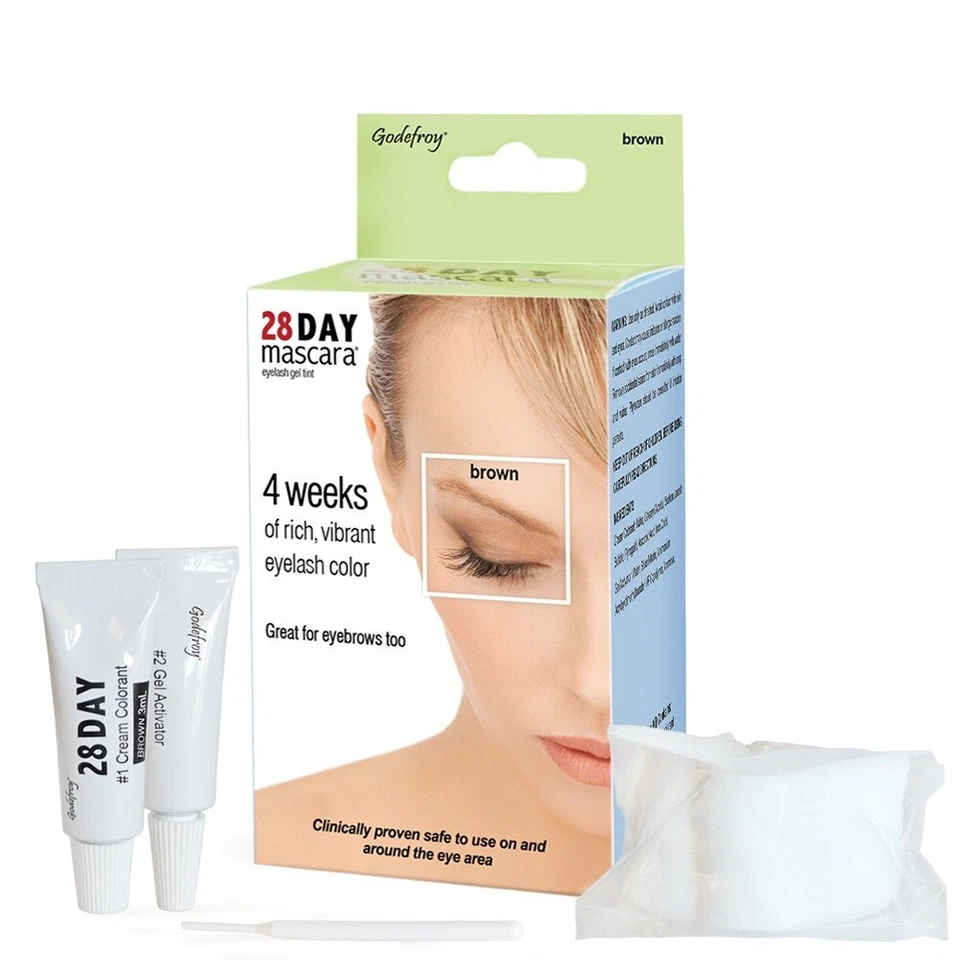 Máscara de pestañas Godefroy 28 días - marrón 25 aplicación Foto 2 de 3