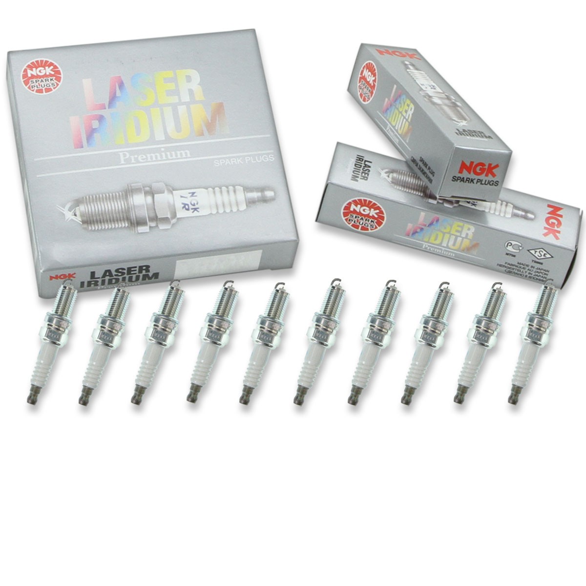 10 pc NGK 93618 SIKR9A7 Laser Iridium Spark Plugs for SPSP070507AC nd
