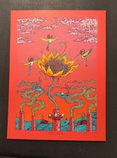 Flowers From A Smokestack 2022 by Marq Spusta Red #/14 RARE! Billy Strings Print