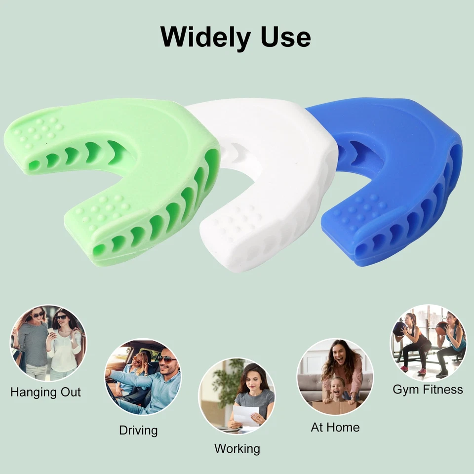 MARKENLOS Masseter-Muskel Training Kiefertrainer Fitnessball Für Unisex 3 Farbe Set 9H3M