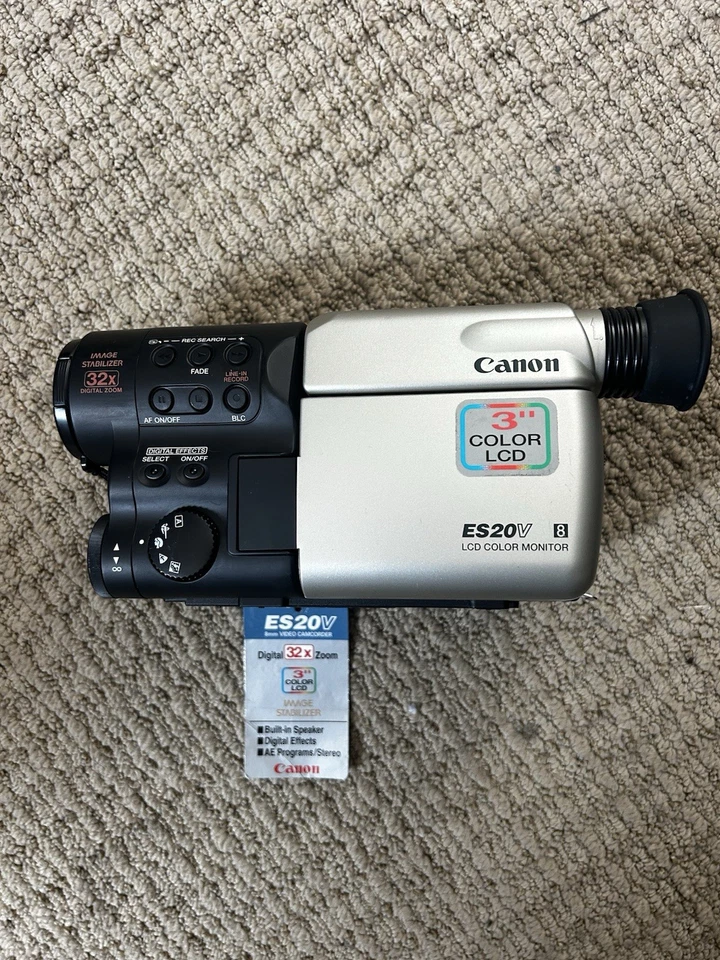 Canon ES20V Video Camera Tested with Battery and Charger, Works great, CLEAN - Image 2 of 4